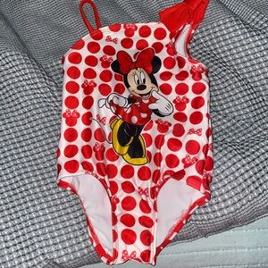 Toddler Girls' Minnie Mouse One Piece Swimsuit